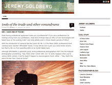 Tablet Screenshot of blog.jeremygoldberg.com